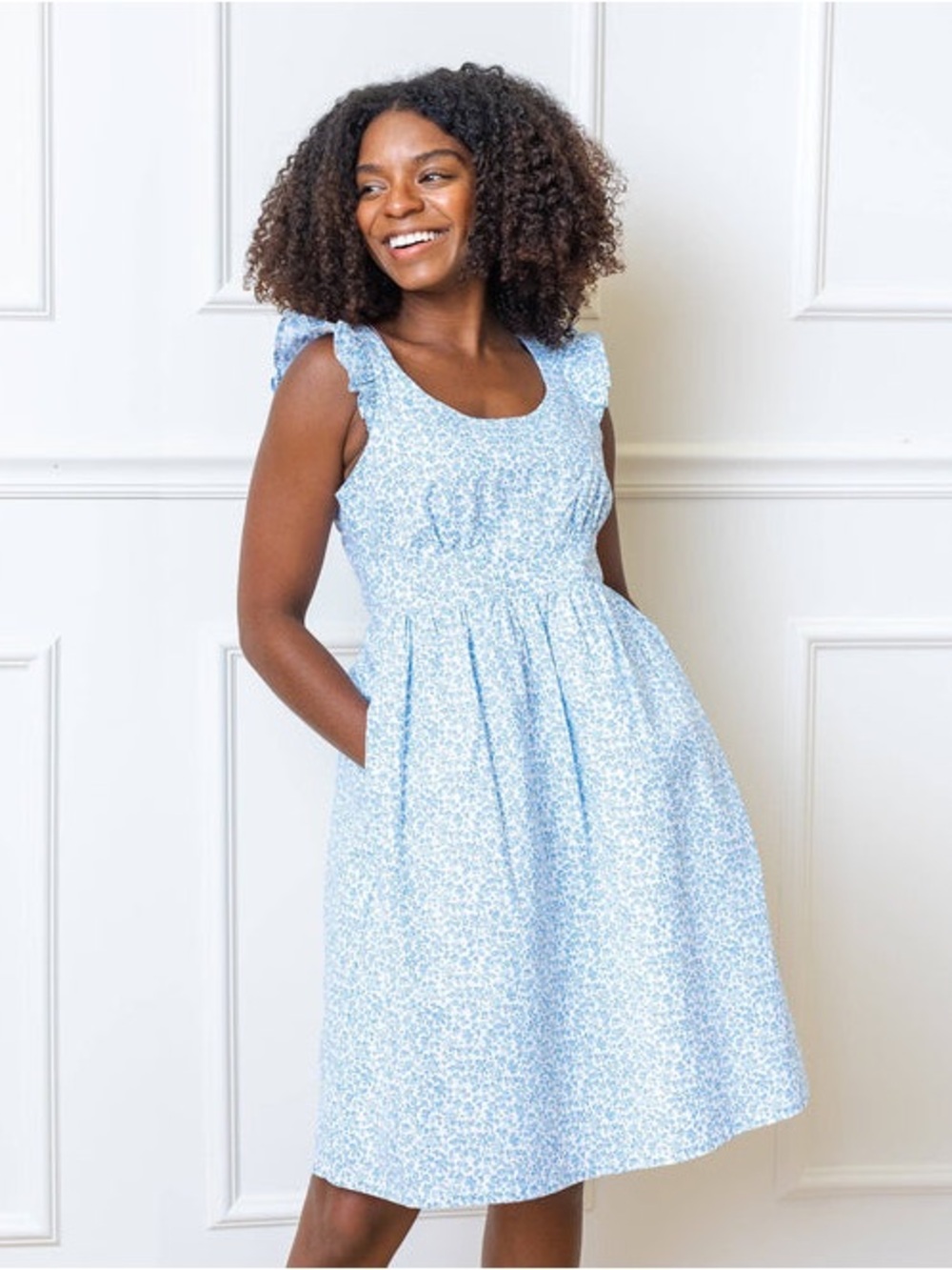 Hope and Henry - Flutter Sleeve Empire Dress